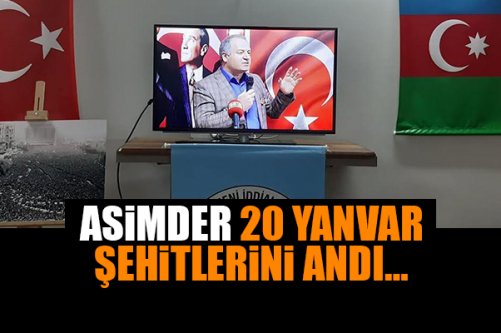 ASİMDER 20 YANVAR ŞEHİTLERİNİ ANDI…