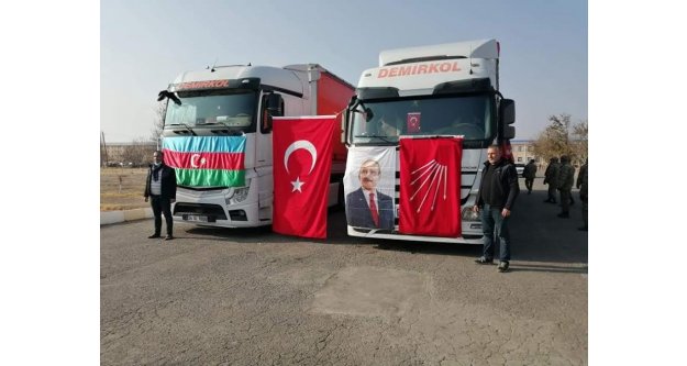 CHP'den Nahçivan'a 2 Tır Yardım Gönderildi