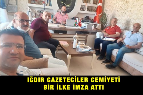 Iğdır Gazeteciler Cemiyeti Bir İlke İmza Attı