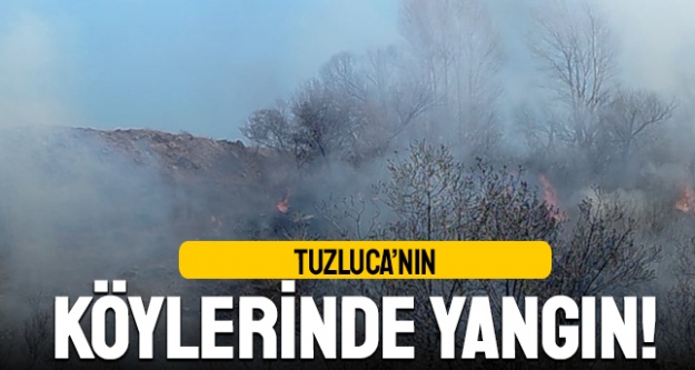 Tuzlucanın köylerinde yangın