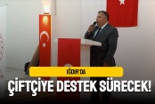 Iğdır’da çiftçiye destek sürecek