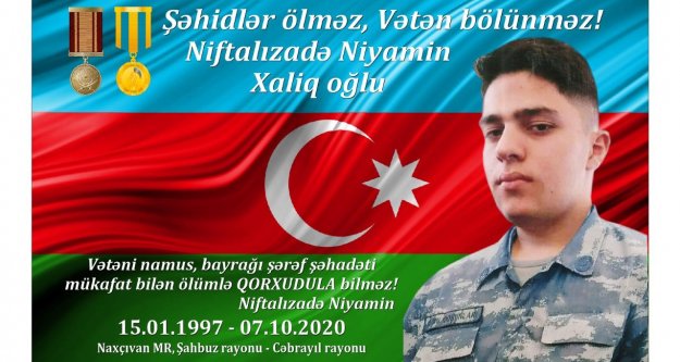 VATAN SAVAŞININ KAHRAMAN ŞEHİTİ NİYAMİN NİFTALIZADE